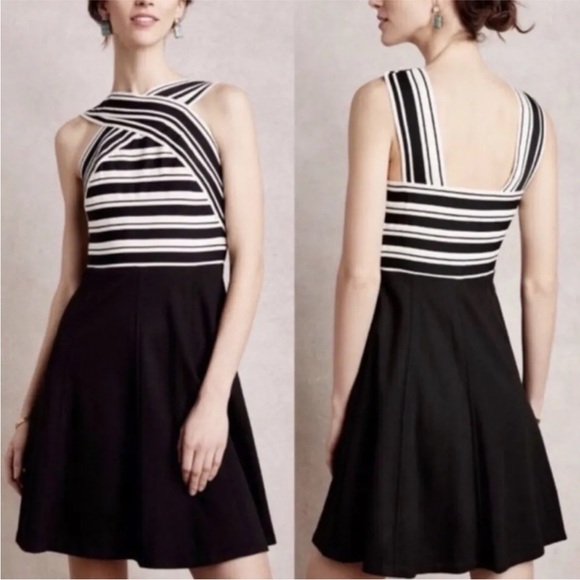 Anthropologie Dresses & Skirts - Anthropologie Maeve Crosswise Flare Bandage Dress A-line Women’s 10